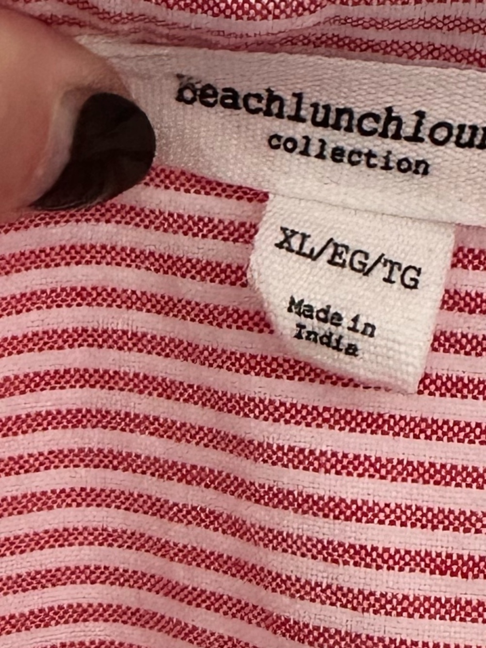 Red and white button down - Picture 5 of 6